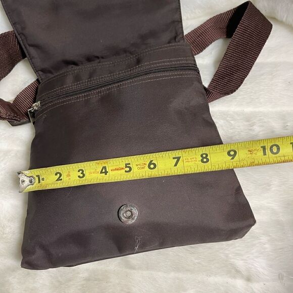 DKNY Brown Nylon small crossbody bag with silver tone accents and hardwares - Picture 7 of 12